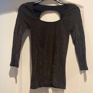 Black Gold Bebe Top; Size P/S; Very Good